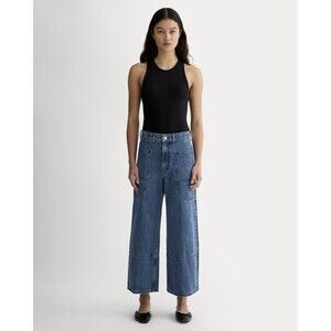 Everlane Women's Blue Flare & Wide Leg Jeans